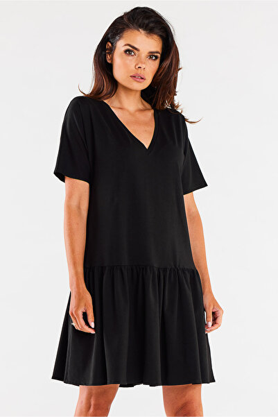 Infinite You Rochie dama InfiniteYou, Bumbac, M295 - Neagra -, S-M INTL