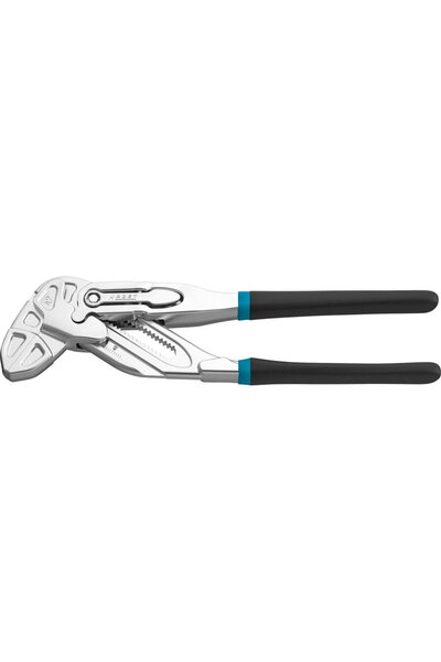 HAZET pliers wrench 762-18 (black/blue, 180mm, quick adjustment tip/step)