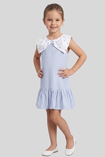ww waka waka kids store Κομψό και στυλάτο: Κοριτσίστικο ριγέ φόρεμα με μεγάλη...