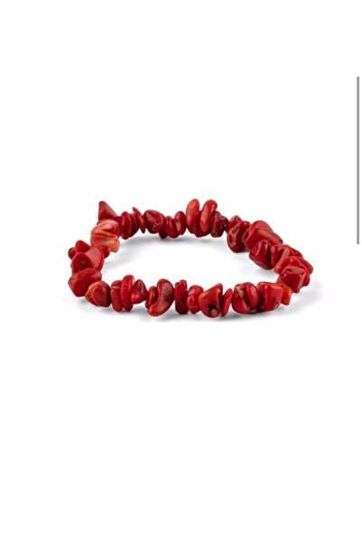 Zodyak Doğal Taş Coral Broken Stone Women's/Men's Modern Bracelet