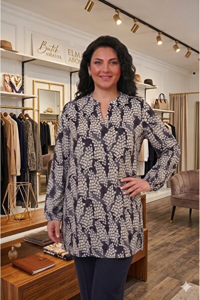 elma abone Plus Size Women's Summer Viscose Tunic