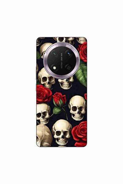 OEM Husa compatibila cu Honor Magic7 Lite Silicon Gel Tpu Model Skulls and Roses