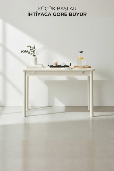 MAQ HOME Vina Mini Ahşap Ayaklı Açılır Mutfak Ve Balkon Yemek Masası
