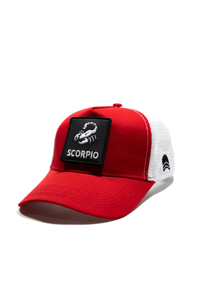 all hats Scorpio Sign Patch Detailed Mesh Cap |   Sports Hat Suitable for Dai...