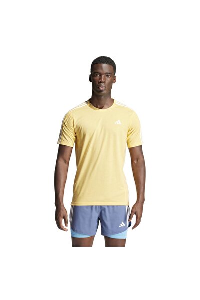 adidas Bărbați& # x27;s Own the Run Tricou cu mânecă scurtă cu 3 dungi L