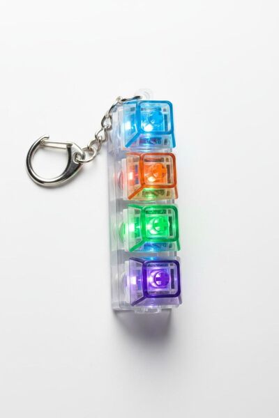 Busstier Işıklı Klavye Stres Giderici - RGB LED Işıklı Mekanik Tuşlu Şeffaf T...