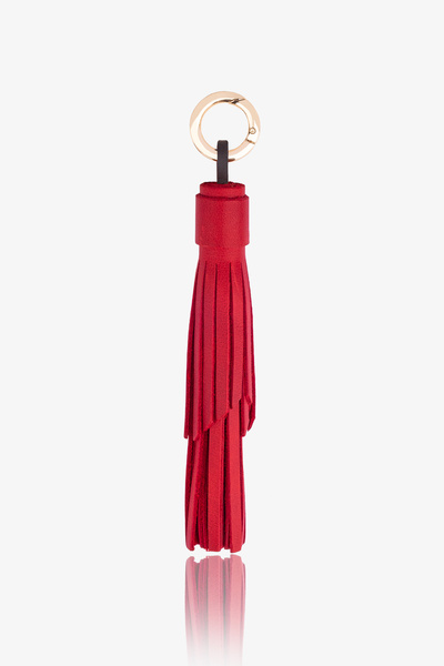Tassel Hakiki Deri El Yapımı Püskül Anahtarlık & Çanta Charmı, Charm