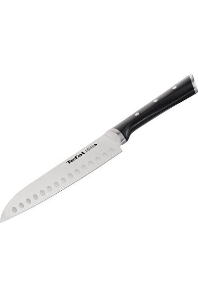 TEFAL Ice Force Santoku Knife, 18 cm blade, stainless steel, plastic handle, ...