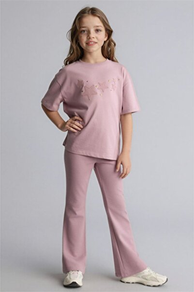 DeFacto 2-Piece Pink Girls' Top and Bottom Set H1239A8/Br488