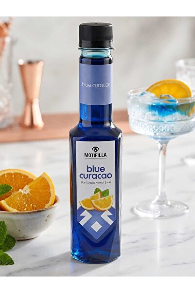 MOTİFİLLA BLUE CURACAO ŞURUP 250 ML. ( 350 GR.) TURUNÇ ŞURUBU