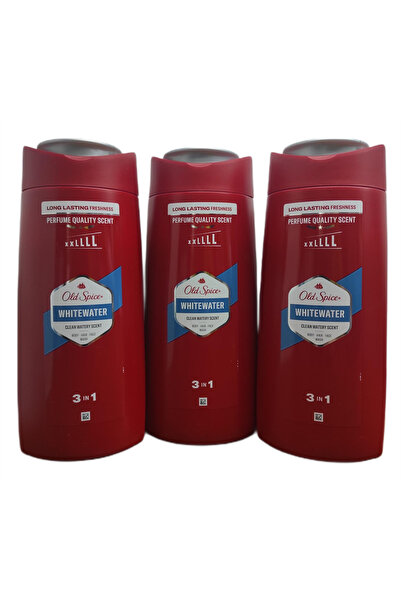 Old Spice وايت ووتر 3 في 1 جل استحمام 675 مل × 3 قطع