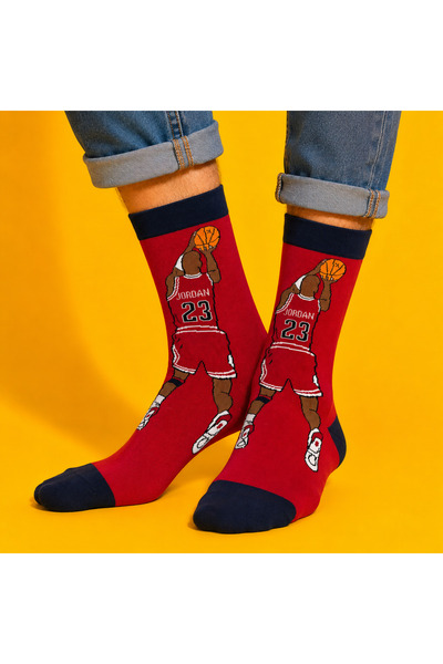 Çorap Kurdu Basketball Patterned Colorful Unisex Socks