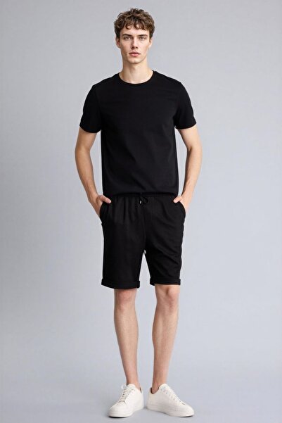 DeFacto Men's Denim&Canvas Shorts A7341Ax/Bk27 Black