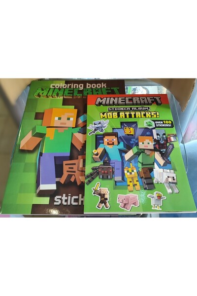 ada çanta kırtasiye Pixel Figured Coloring Book and Sticker Album Gy856022
