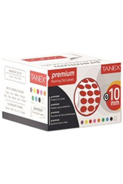 Tanex Point Label 10 mm Red 5000 Pcs