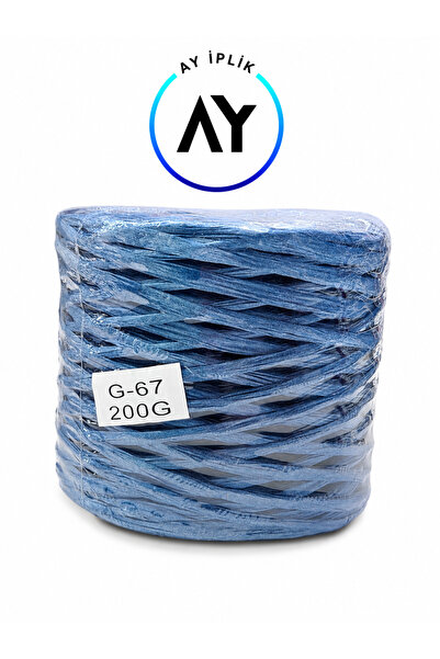 AY COTTON Premium Rafya 200gr İthal Rafya İp Çanta İpi,Supla İpi,Runner İpi 2...