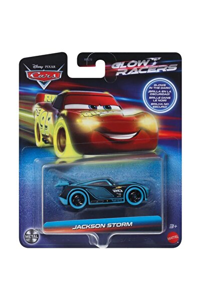 HOT WHEELS Jackson Storm Cars Glow-In-The-Dark Racers Single Character Vehicl...