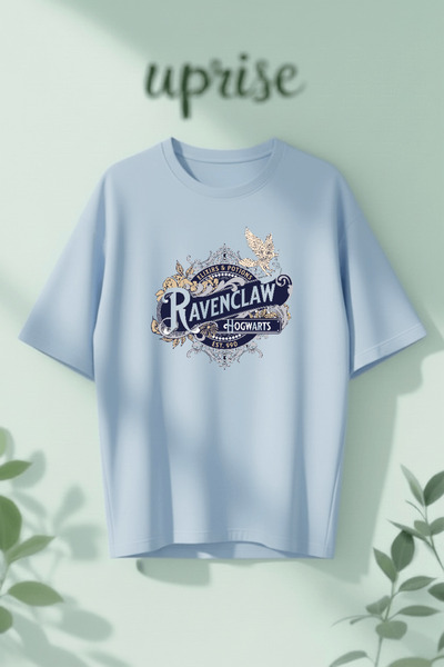 Vordevia Ravenclaw Building Printed Cotton Oversize T-Shirt