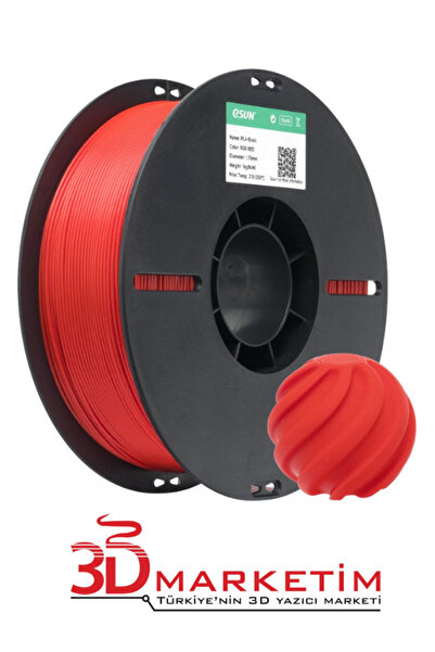 eSun PLA Basic Filament - RGB Kırmızı (1.75mm, 1kg)-3Dmarketim