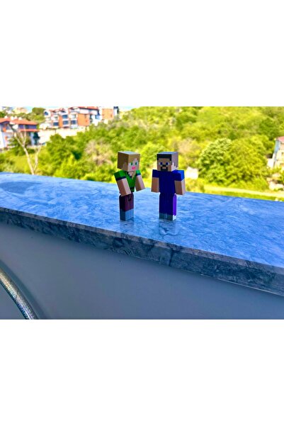 Yakamoz 3d MINECRAFT STEVE VE ALEX 2 FİGÜRLÜ SET