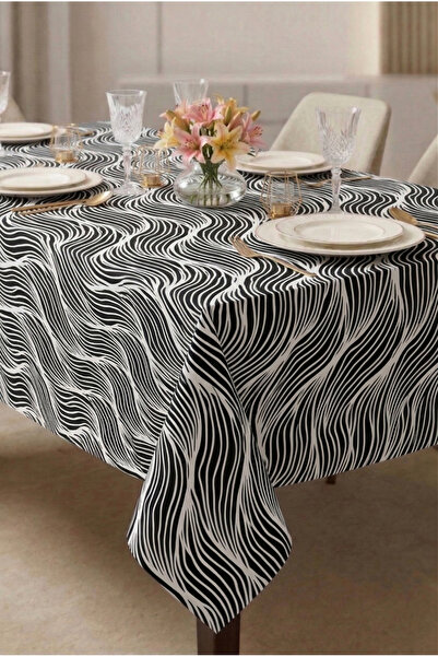 Soft Kare Duck Fabric Liquid-Proof Tablecloth– Stain Resistant ,Erasable,Deco...