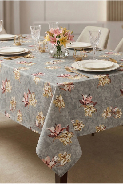 Soft Kare Duck Fabric Liquid-Proof Tablecloth– Stain Resistant ,Erasable,Deco...