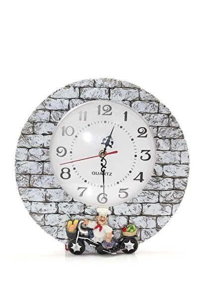 Mestore Wall Hanging Chef Designed Polyester Clock Alk1542
