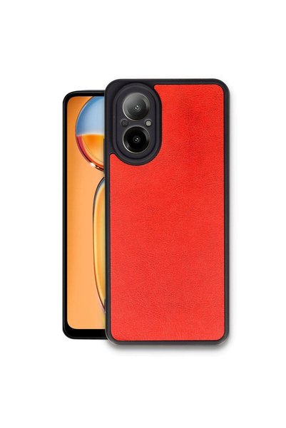 atastore2017 Realme 12 Lite Case Aras Leather Cover - Red