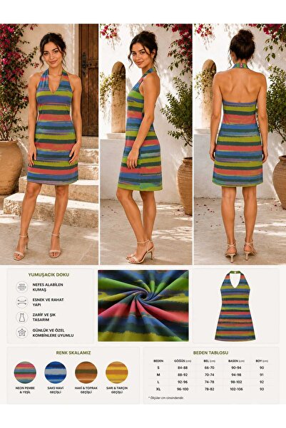 MB MİSSLADY COLLECTION Mimoza Yazlık ELBİSE ( AKDENİZ RÜYASI ELBİSE )
