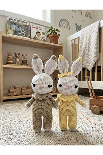 stoks toys Amigurumi Uyku Arkadaşı İkiz Tavşikler