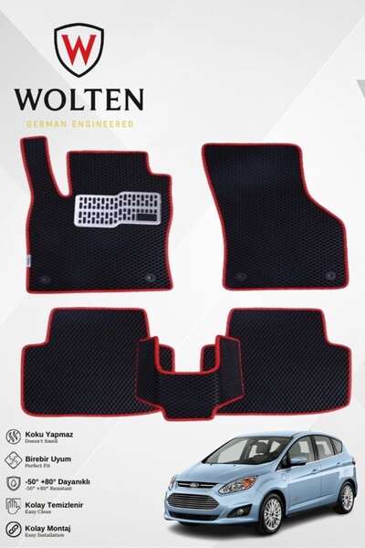 w wolten german engineered C-MAX-FORD-(2003-2019) İÇİN EVA İÇ PASPAS TAKIMI (...