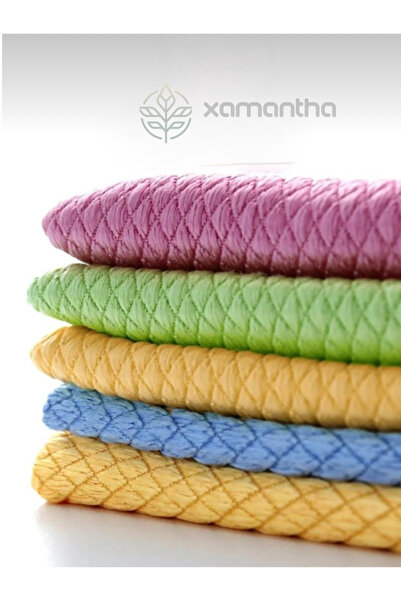 XAMANTHA 1 Piece Large Size Diamond Pattern, Cleaning Cloth, Microfiber Glass...