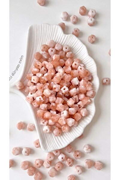 hobi dünyası evim Cubic Series 50 Grams (195-200 Pieces) Yavruağzı White Bead...