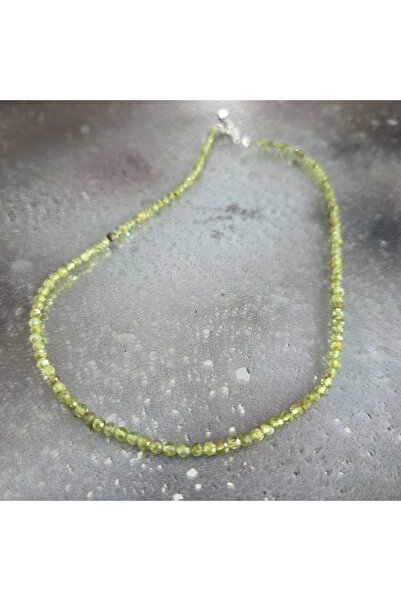 DRUZY Peridot necklace, Elara #47