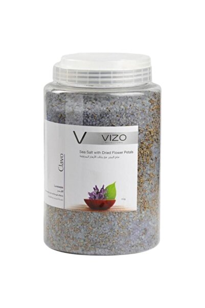 Vizo ملح البحر مع بتلات الازهار المجففه واللافندر من فيزو - 4000 جرام
