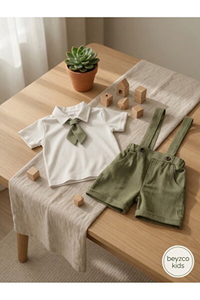 Junior Class Tie-Up Shirt, Linen Salopet Suit