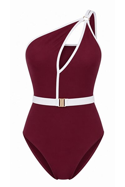 sayina Women's Belted Boutique Sea Pool Swimsuit