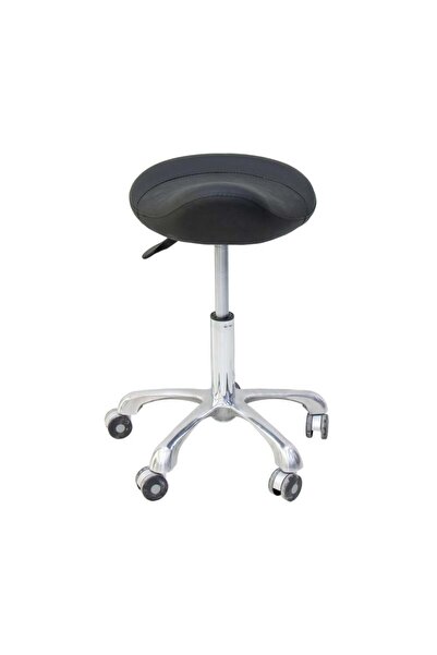 Globalstar Black Round Stool Chair - Model W-B042