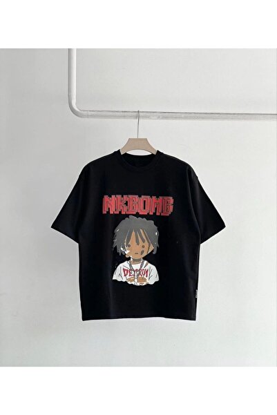 Mariposa Secret Unisex Kids Printed T-Shirt - Black