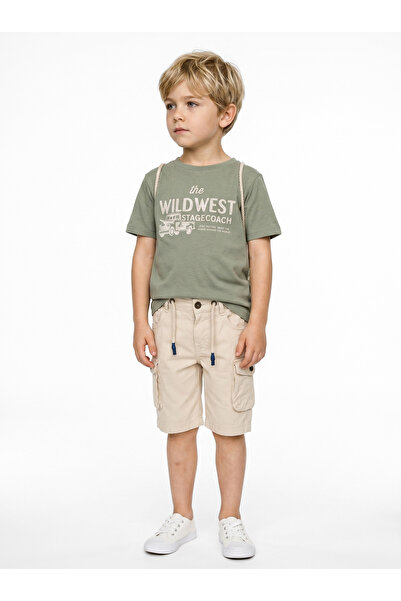 XO Kids Set de vară pentru băieți, 2 piese (bluză și pantaloni), cu geantă, 1...