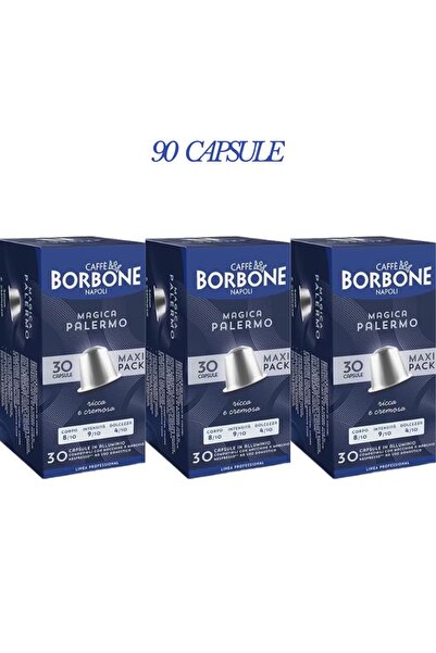 Borbone 90 Capsule Cafea Magica Palermo-Compatibile Nespresso