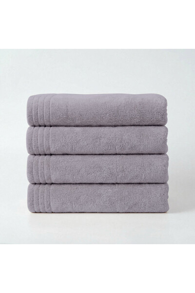 Donetella Pack of 4 Hand Towels 50x90 cm – 330 GSM Microfiber, Soft, Absorben...