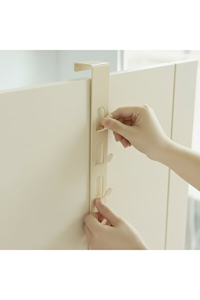 UYART HOME حامل باب معدني متعدد الأغراض، حامل منظم للملابس والحقائب والمناشف