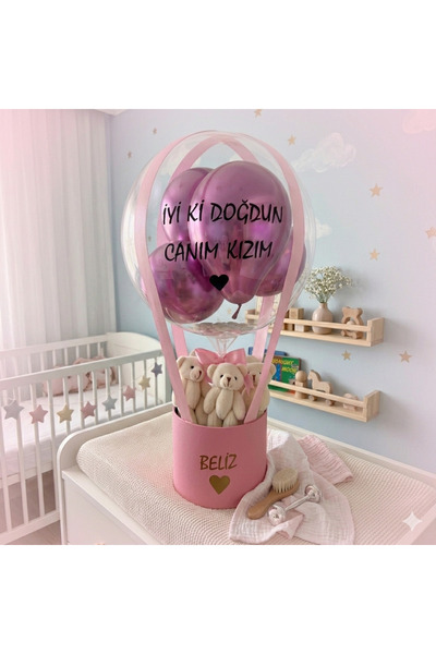 u&b teddy bear flowers Bebek Hediyesi, Kişiye Özel Kız Bebek Yenidoğan Balon ...