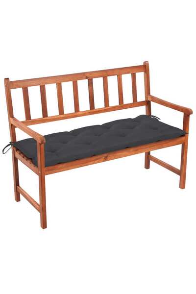 vidaxl Garden bench with Pillow, 120 cm, solid acacia wood