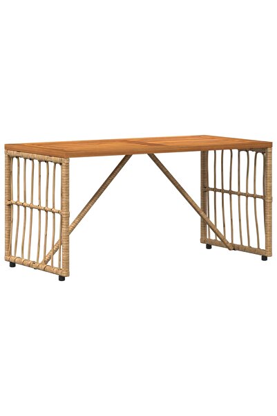 vidaxl Outdoor table 80 x 40 x 40 cm Steel and Polyrattan
