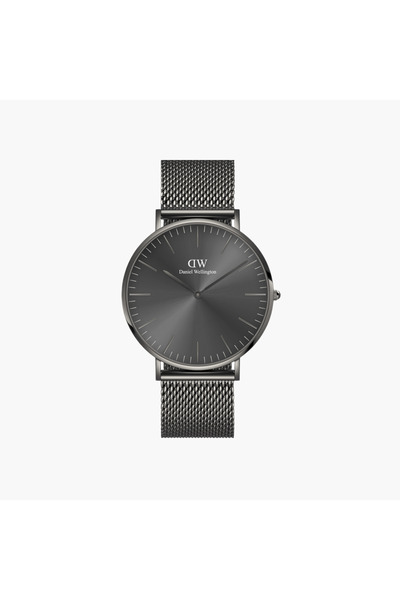 Daniel Wellington ساعة يد تناظرية بحزام شبكي