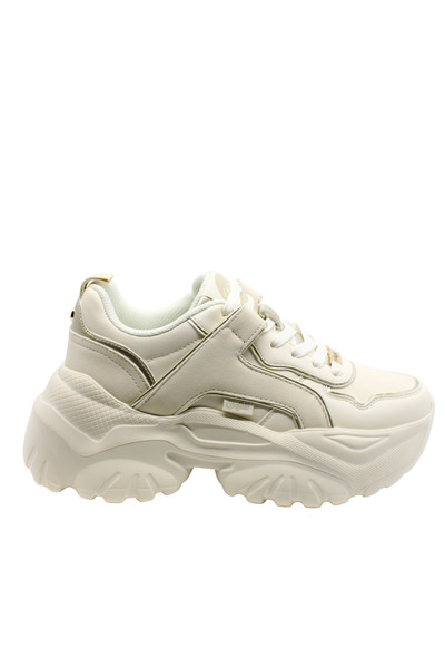 Buffalo Γυναικεία Bliss Sneakers Εκρού Bufallo BUF1636479-CREAM GOLD