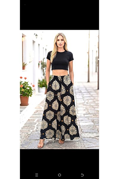 NET Boutique Beli lastikli cepli etek pantolon 36 bedenden 46 uyumlu