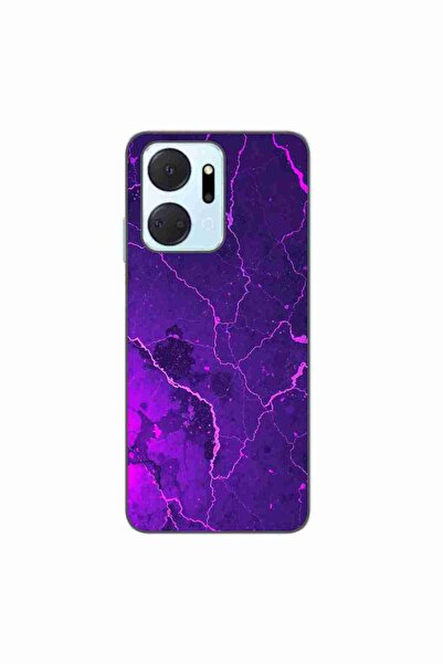 OEM Husa compatibila cu Honor X7a Silicon Gel Tpu Model Ultraviolet Marble Glow